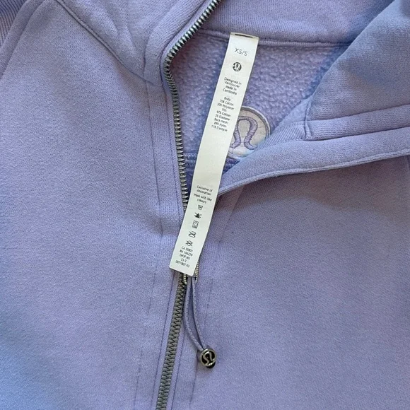 Lululemon Scuba Oversized Funnel Neck Lilac Smoke - XS/S - Picture 2 of 4